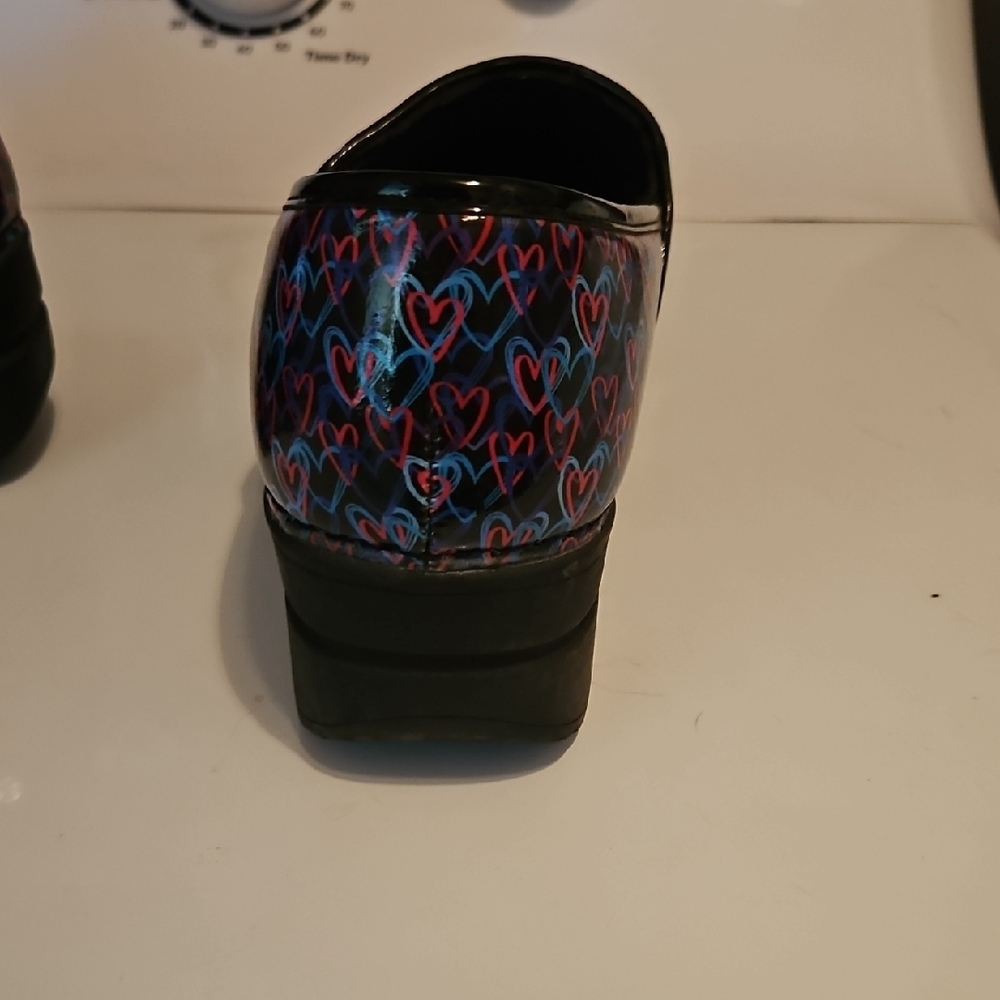 Easy Street Multicolor Heart Mules - Picture 3 of 5
